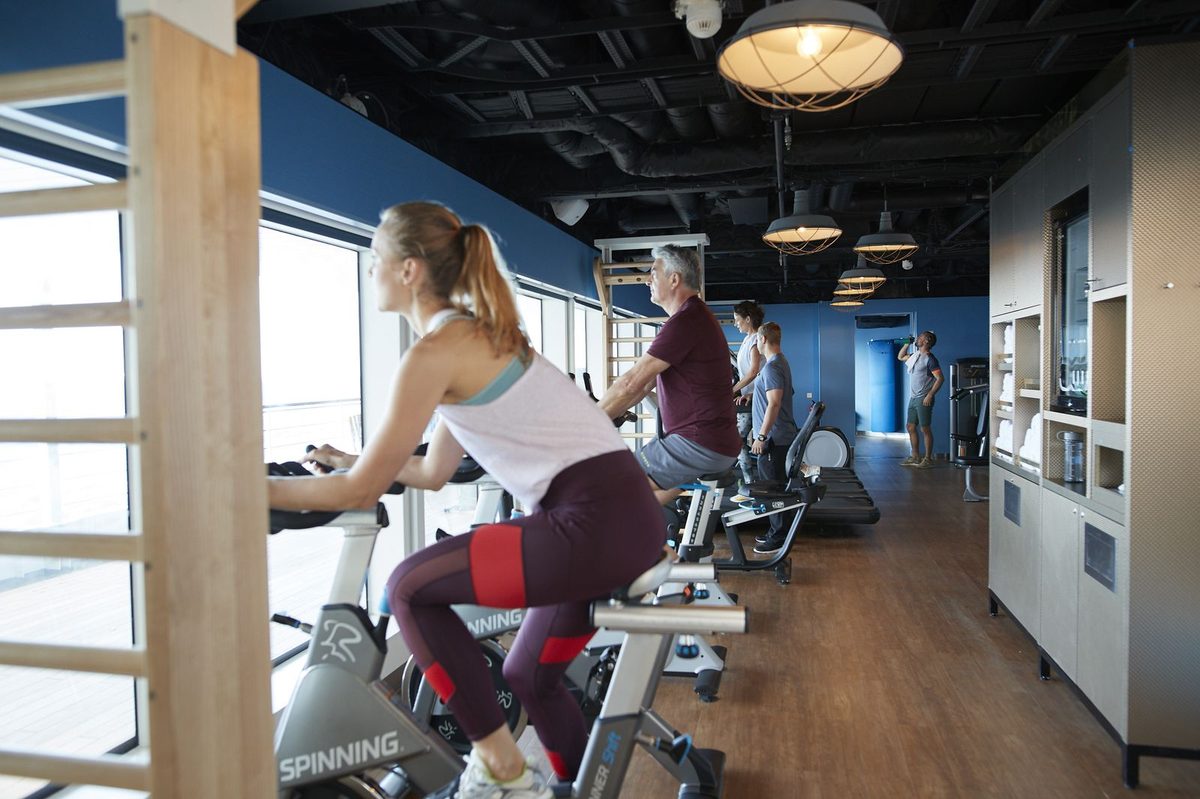 Spinning-Kurs an Bord